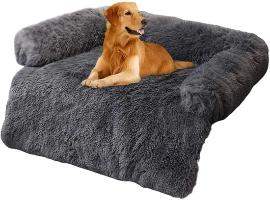 Fluffy Luxury Long Plush Warm Pet Sofa Bed
