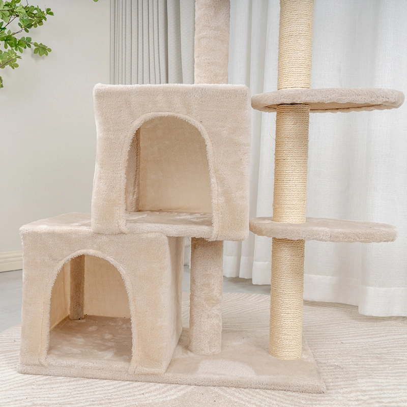 Rena Pet Durable Three Layer Cat Scratcher House Cat Tree Desk Carrier Toy Detachable Furniture