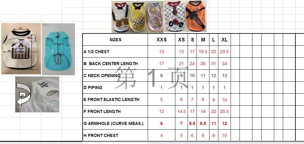 Wholesale Doggy Outfits Pet Clothes Fashion Designer Summer Thin Shirt Apparel Pets Dog Clothes