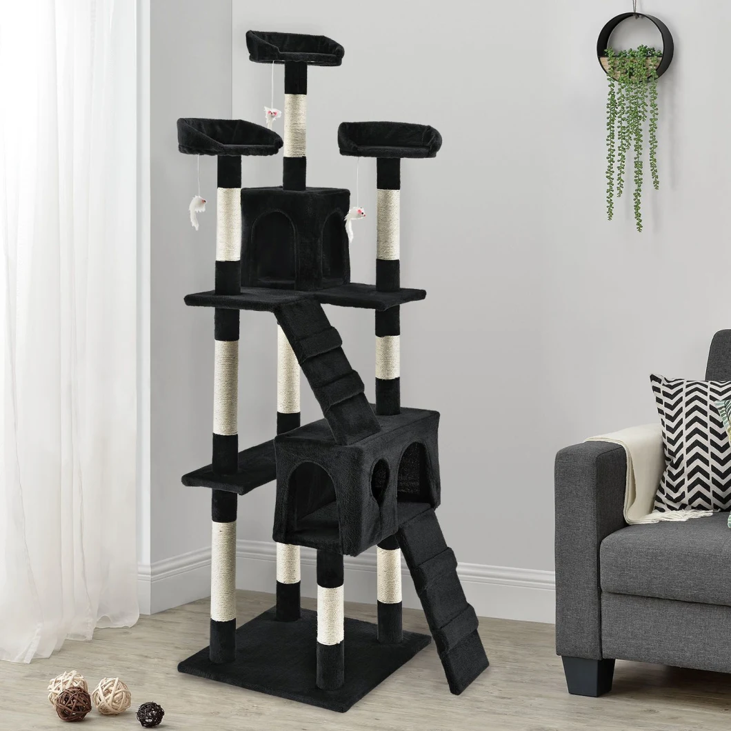 Cats Tree Cat Tower with Sisal Scratching Post Kitten Toy