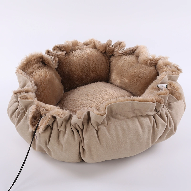 Brand Advanced Sherpa Round Cartoon Soft Beds for Home