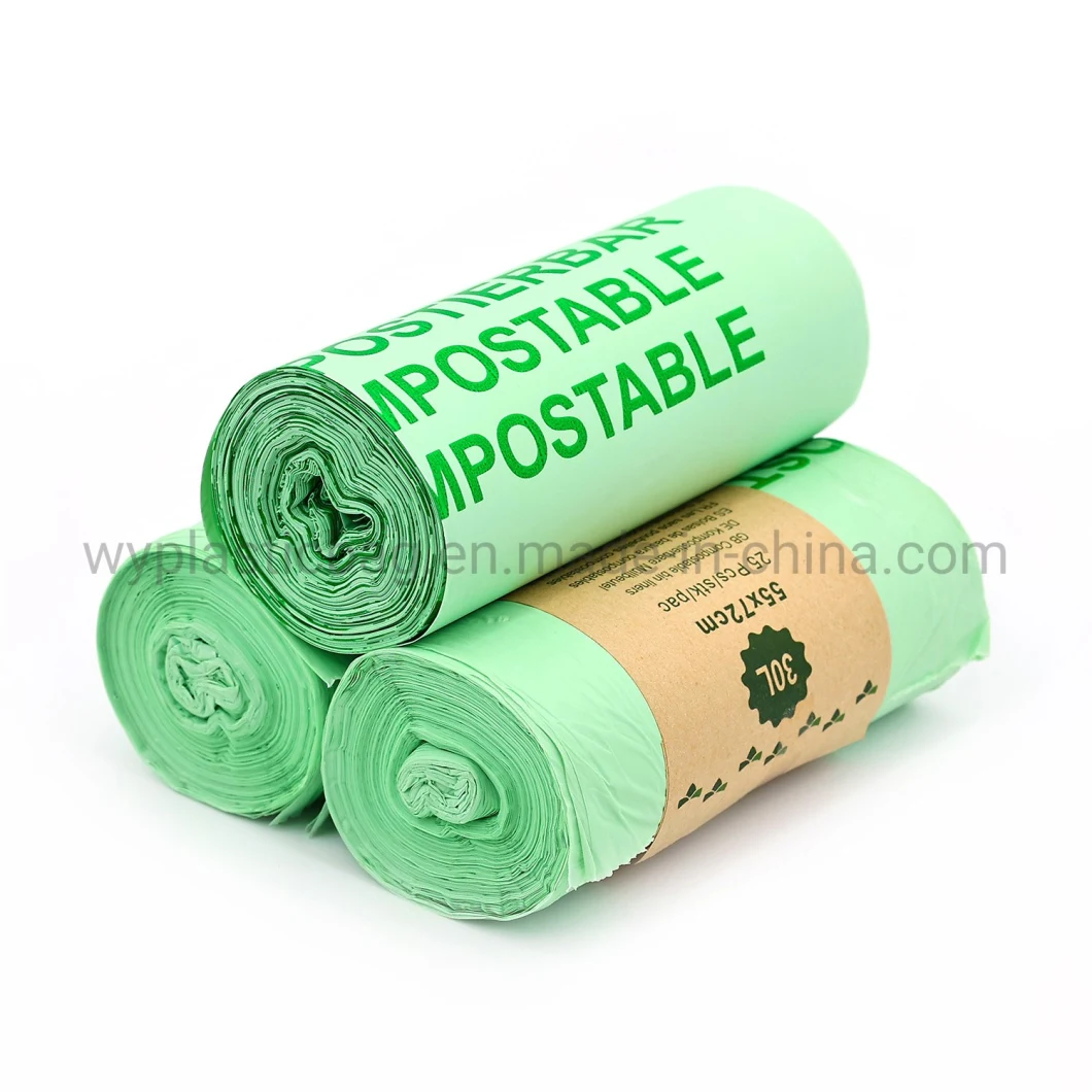 Eco-Friendly Biodegradable Trash Garbage Bag in Roll, Pet Dog Poop Bags, Pets Waste Collection Bag with Customized Size and Logo